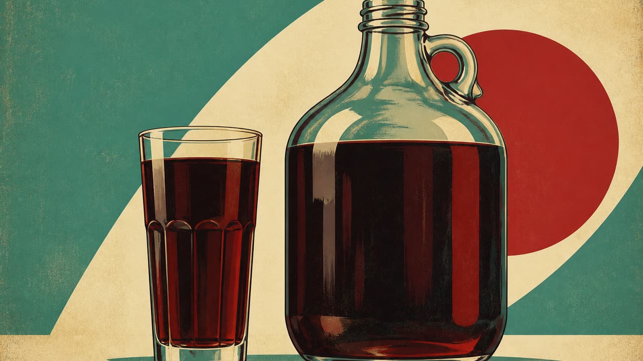 A retro illustration accompanying the story: What Boost! Soda Actually Tastes Like